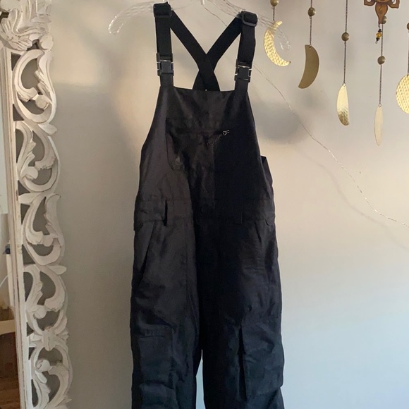 🪞 NEW volcom snow suit adjustable bib jumpsuit with suspender winter weather - Picture 1 of 10